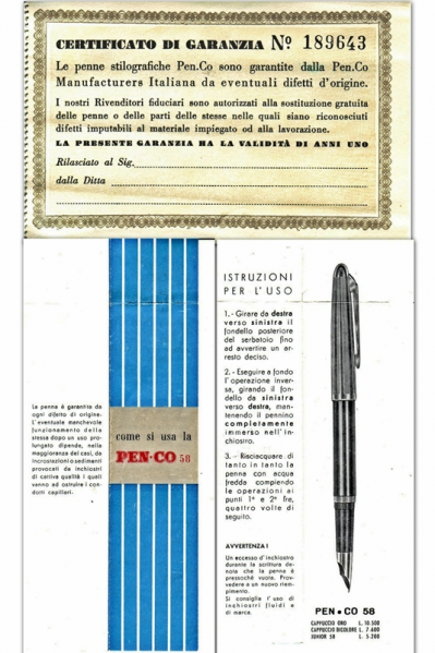 Penco 58_foglietto e garanzia.jpg